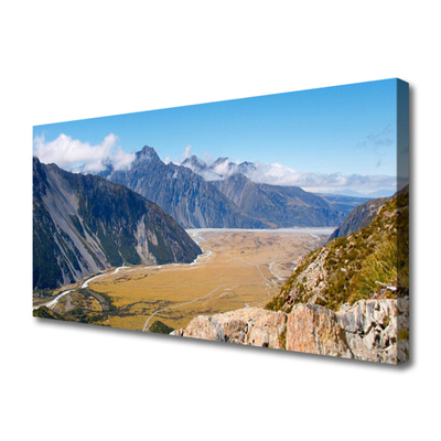 Quadro su tela Montagne, paesaggio della valle