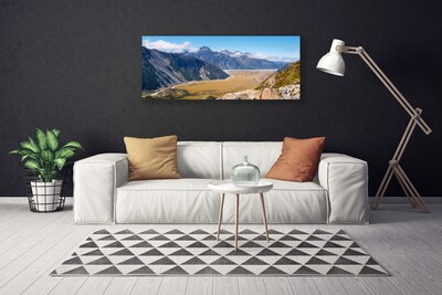 Quadro su tela Montagne, paesaggio della valle