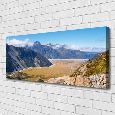 Quadro su tela Montagne, paesaggio della valle