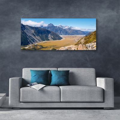 Quadro su tela Montagne, paesaggio della valle