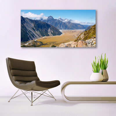 Quadro su tela Montagne, paesaggio della valle