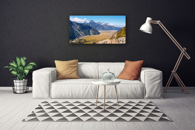 Quadro su tela Montagne, paesaggio della valle