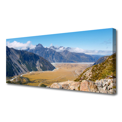 Quadro su tela Montagne, paesaggio della valle