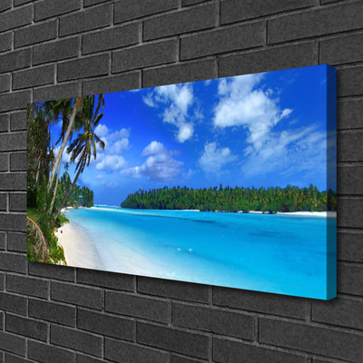 Quadro su tela Mare di Palm Beach