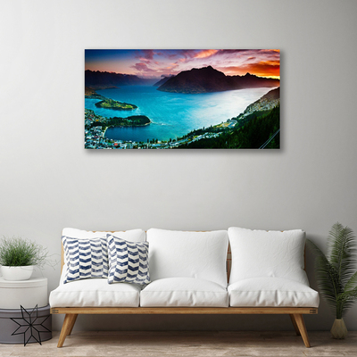 Quadro su tela Paesaggio di montagna della penisola