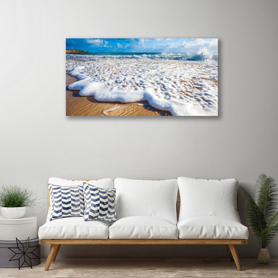 Foto quadro su tela Spiaggia. Mare. Sabbia. Natura