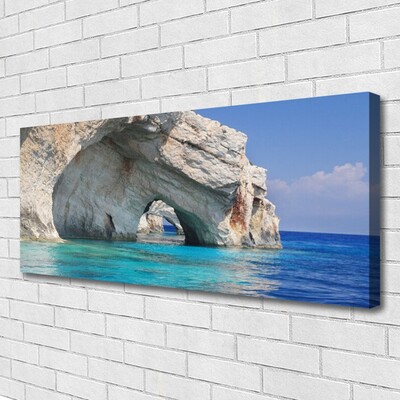 Quadro su tela Paesaggio dell'acqua del lago di mare