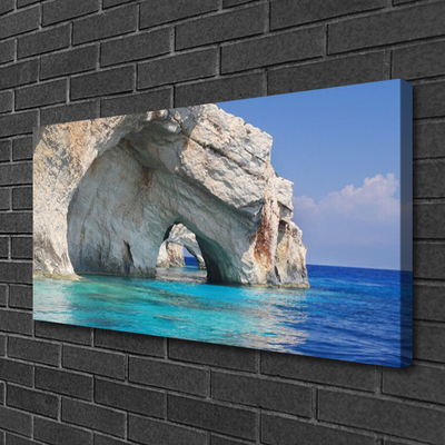 Quadro su tela Paesaggio dell'acqua del lago di mare