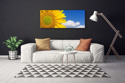 Foto quadro su tela Nuvole del cielo del girasole