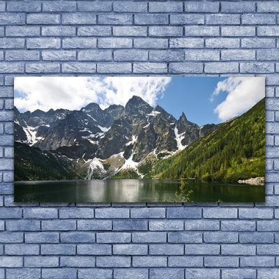 Stampe Da Parete Montagna Acqua Dipinti Su Tela Wall Art Paesaggio