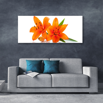 Quadro su tela Fiori di piante arancioni