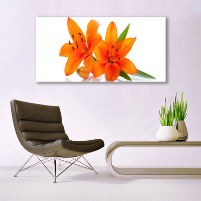 Quadro su tela Fiori di piante arancioni