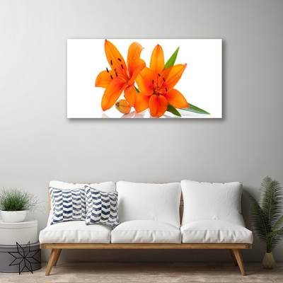 Quadro su tela Fiori di piante arancioni