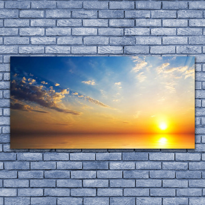 Stampa quadro su tela Paesaggio delle nuvole di alba