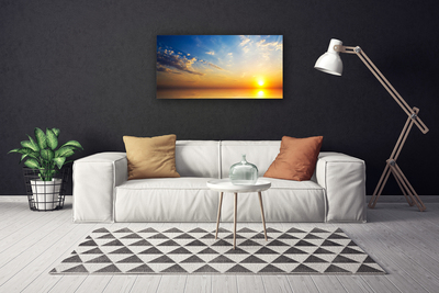 Stampa quadro su tela Paesaggio delle nuvole di alba