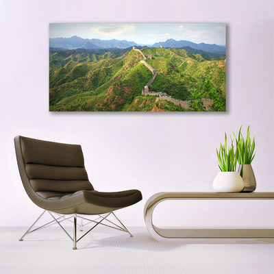 Quadro su tela Paesaggio di montagna della Grande Muraglia