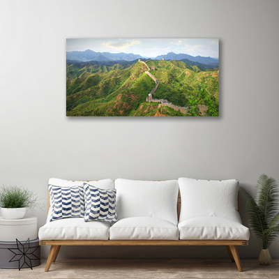 Quadro su tela Paesaggio di montagna della Grande Muraglia