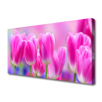 Quadro su tela Tulipani Sul Muro