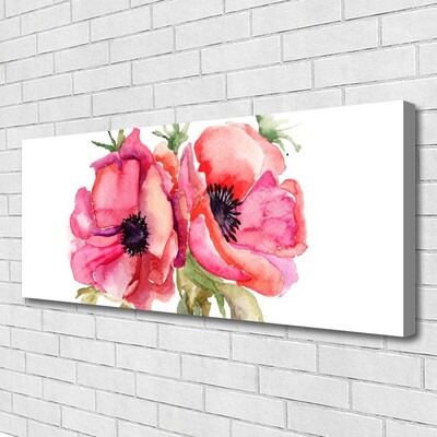 Quadro su tela Fiori ad acquerello