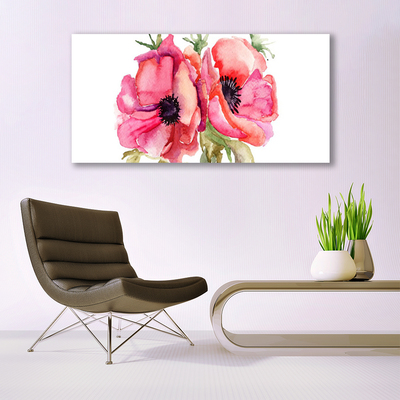 Quadro su tela Fiori ad acquerello