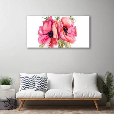 Quadro su tela Fiori ad acquerello