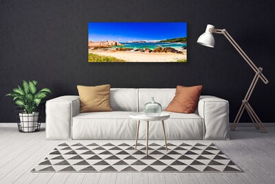 Quadro su tela Paesaggio del mare della spiaggia