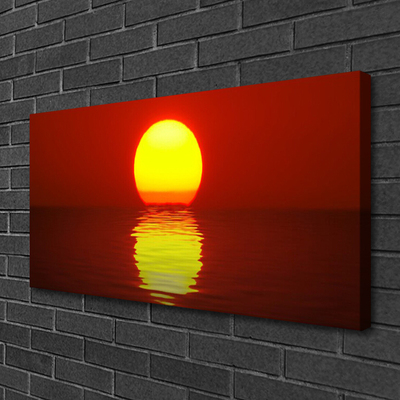 Stampa quadro su tela Paesaggio al tramonto