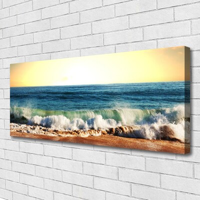 Foto quadro su tela Paesaggio della spiaggia dell'oceano