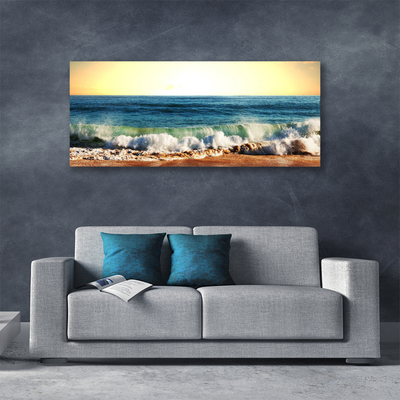 Foto quadro su tela Paesaggio della spiaggia dell'oceano