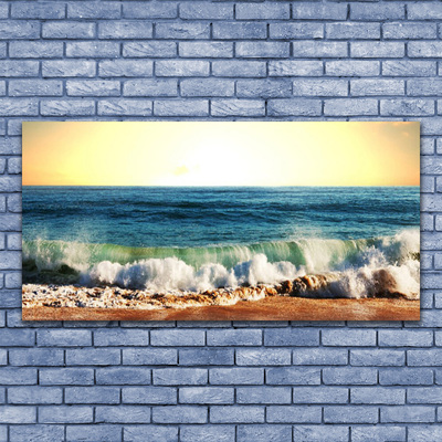 Foto quadro su tela Paesaggio della spiaggia dell'oceano