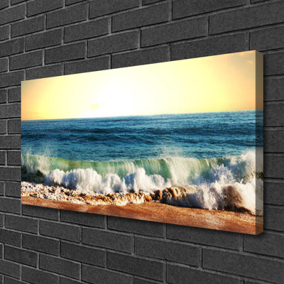 Foto quadro su tela Paesaggio della spiaggia dell'oceano