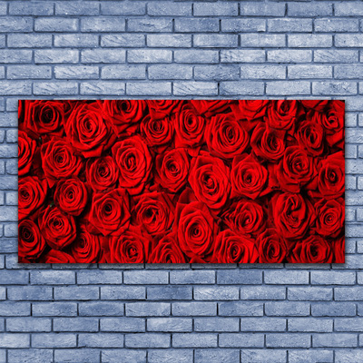 Quadro su tela Rose Sul Muro