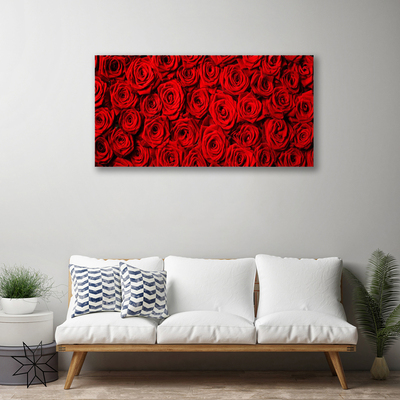 Quadro su tela Rose Sul Muro