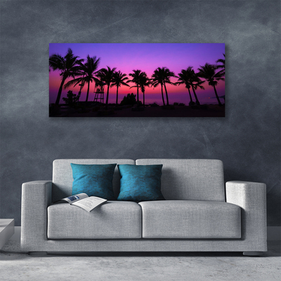 Quadro su tela Paesaggio delle palme
