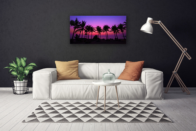 Quadro su tela Paesaggio delle palme