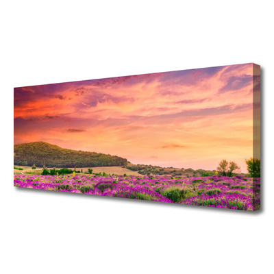 Quadro su tela Paesaggio di fiori di prato