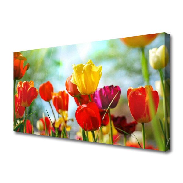 Quadro su tela Fiori Sul Muro