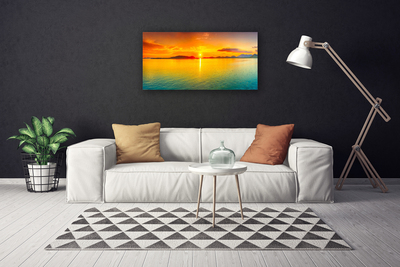 Foto quadro su tela Mare, sole, paesaggio