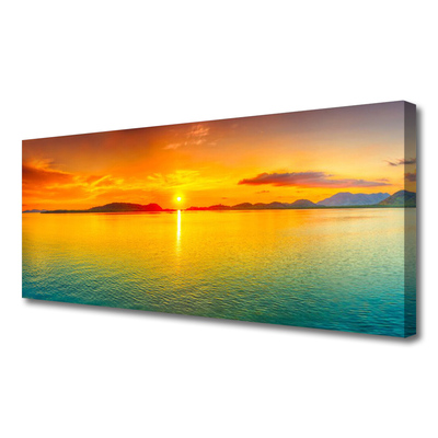 Foto quadro su tela Mare, sole, paesaggio