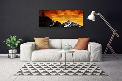 Foto quadro su tela Paesaggio di montagne