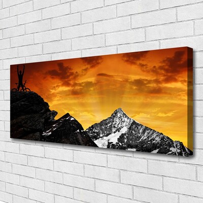 Foto quadro su tela Paesaggio di montagne