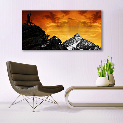 Foto quadro su tela Paesaggio di montagne