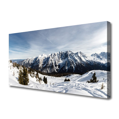 Quadro su tela Paesaggio di montagne