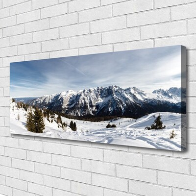 Quadro su tela Paesaggio di montagne