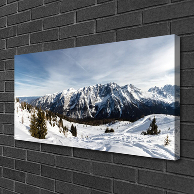 Quadro su tela Paesaggio di montagne