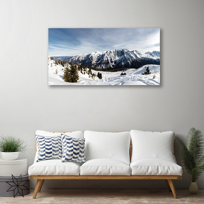 Quadro su tela Paesaggio di montagne