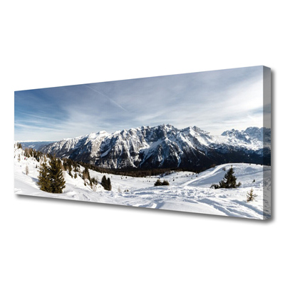 Quadro su tela Paesaggio di montagne