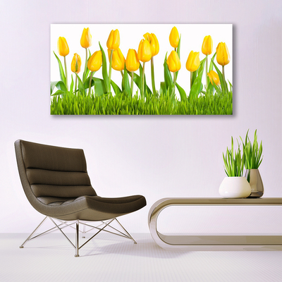 Quadro su tela Tulipani Sul Muro