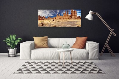 Quadro su tela Paesaggio di sabbia del deserto