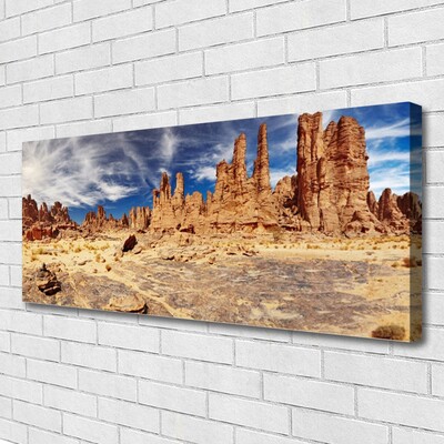 Quadro su tela Paesaggio di sabbia del deserto